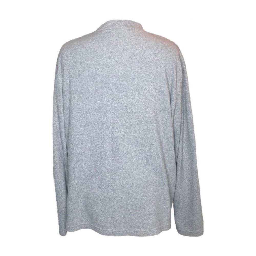 DKNY Gray Fleece Pullover - Picture 3 of 6